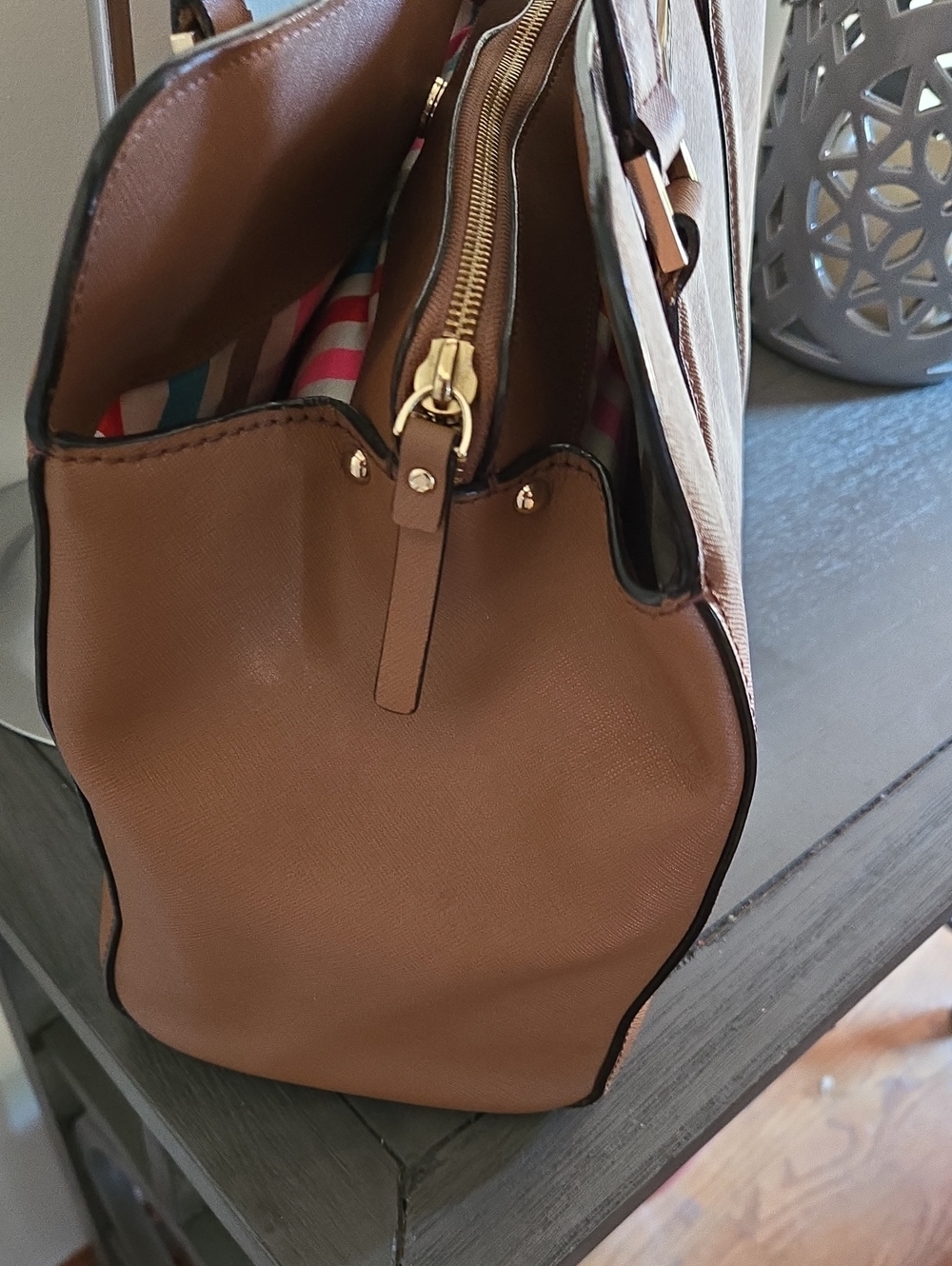 Brown Leather Kate Spade New York Tote Bag - Picture 3 of 16